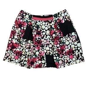 Space Style Concept Dotted Mini Skirt Made in Italy